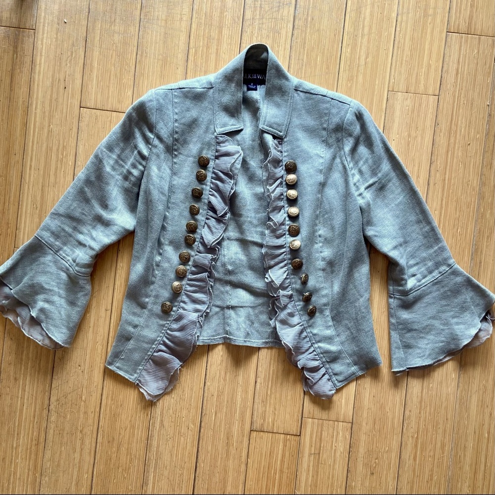 Linen ‘military-esque’ blazer